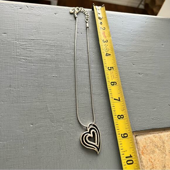 Brighton Reversible Heart Silver Tone Necklace - Picture 5 of 9